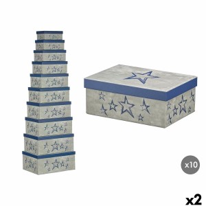 Dekorative Box Pincello 66 Blau Pappe (2 Stück)