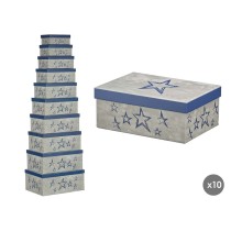 Dekorative Box Pincello 66 Blau Pappe (2 Stück)