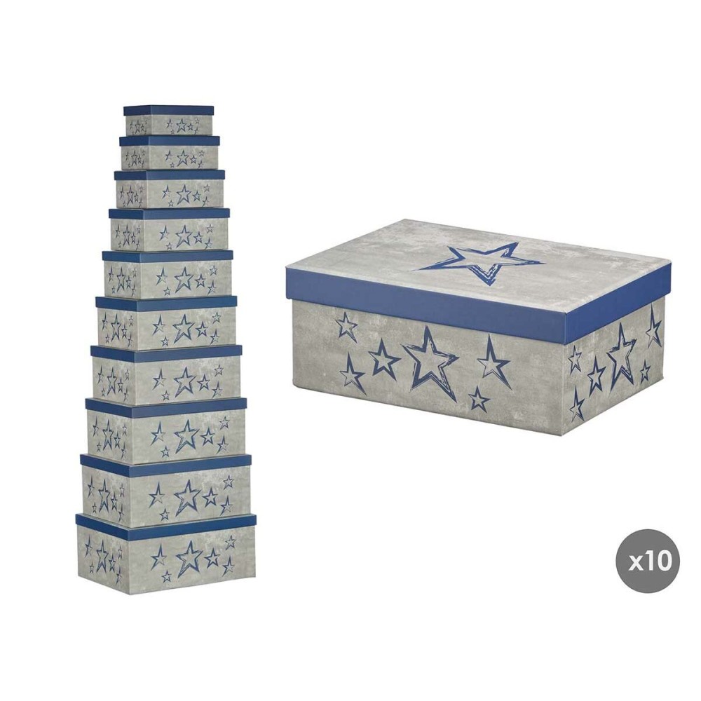 Dekorative Box Pincello 66 Blau Pappe (2 Stück)