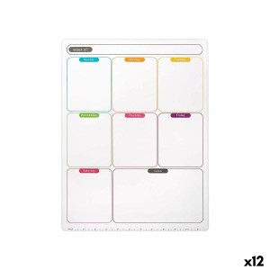 Magnete Pincello 424 Weiß 33,5 x 48 x 0,5 cm Kühlschrank A3 (12 Stück)