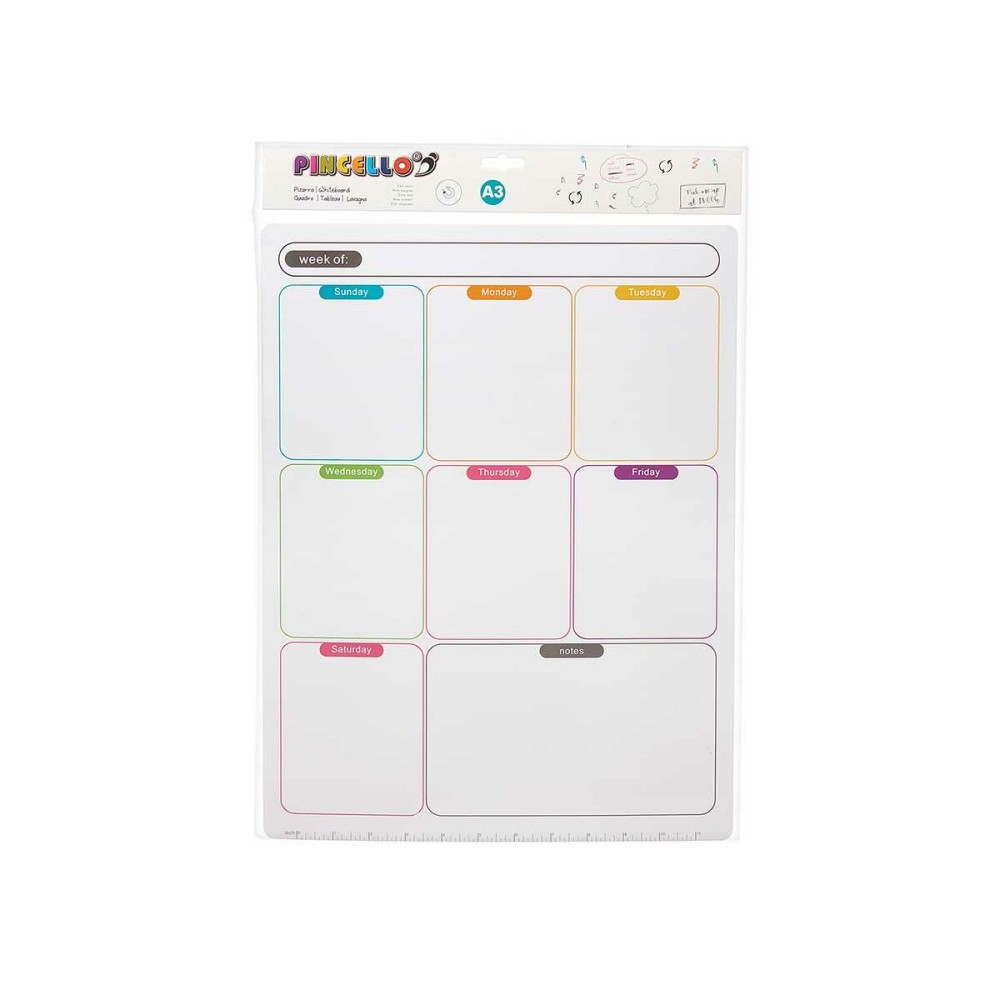 Magnete Pincello 424 Weiß 33,5 x 48 x 0,5 cm Kühlschrank A3 (12 Stück)