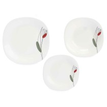 Dinnerware Set Vivalto LFP-110/85-LFTP-90 2 White Opaline glass (2 Units)