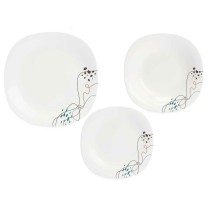 Dinnerware Set Vivalto LFP-110/85/LFTP-90 1 White Opaline glass (2 Units)