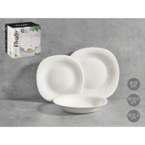 Dinnerware Set Vivalto F-LFP95-85-90 White Opaline glass (2 Units)