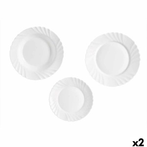 Dinnerware Set Vivalto F-LBP100-80-90 White Opaline glass (2 Units)