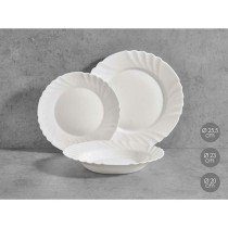 Dinnerware Set Vivalto F-LBP100-80-90 White Opaline glass (2 Units)