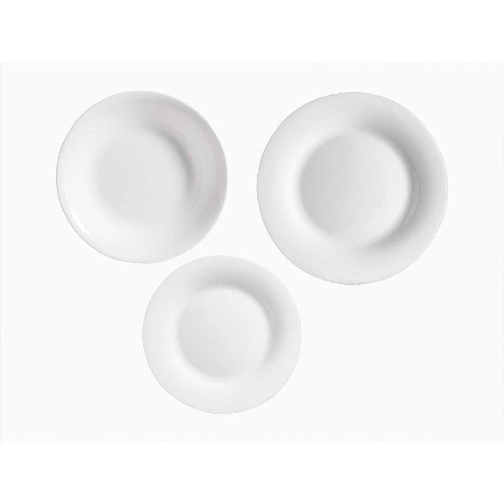 Service de Vaisselle Vivalto F-LP100-80-85 Blanc Verre opalin (2 Unités)