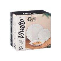 Dinnerware Set Vivalto F-LGCP105-75-85 White Opaline glass (2 Units)