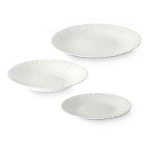 Service de Vaisselle Vivalto F-LXP95-75-F-LSP85 Blanc Verre opalin (2 Unités)