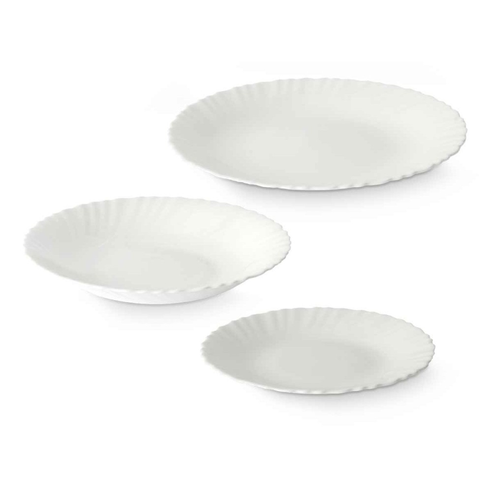 Dinnerware Set Vivalto F-LXP95-75-F-LSP85 White Opaline glass (2 Units)