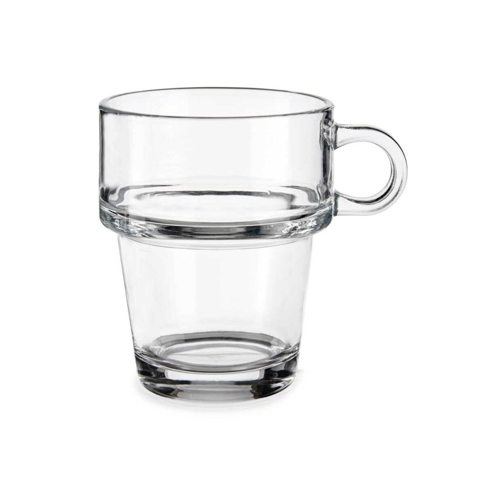 Tasse de café et de thé Vivalto Z908-9/BHA6 Transparent verre 270 ml (6 Unités)