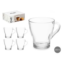 Tea and coffee cup Vivalto 1 Transparent Glass 280 ml (6 Units)