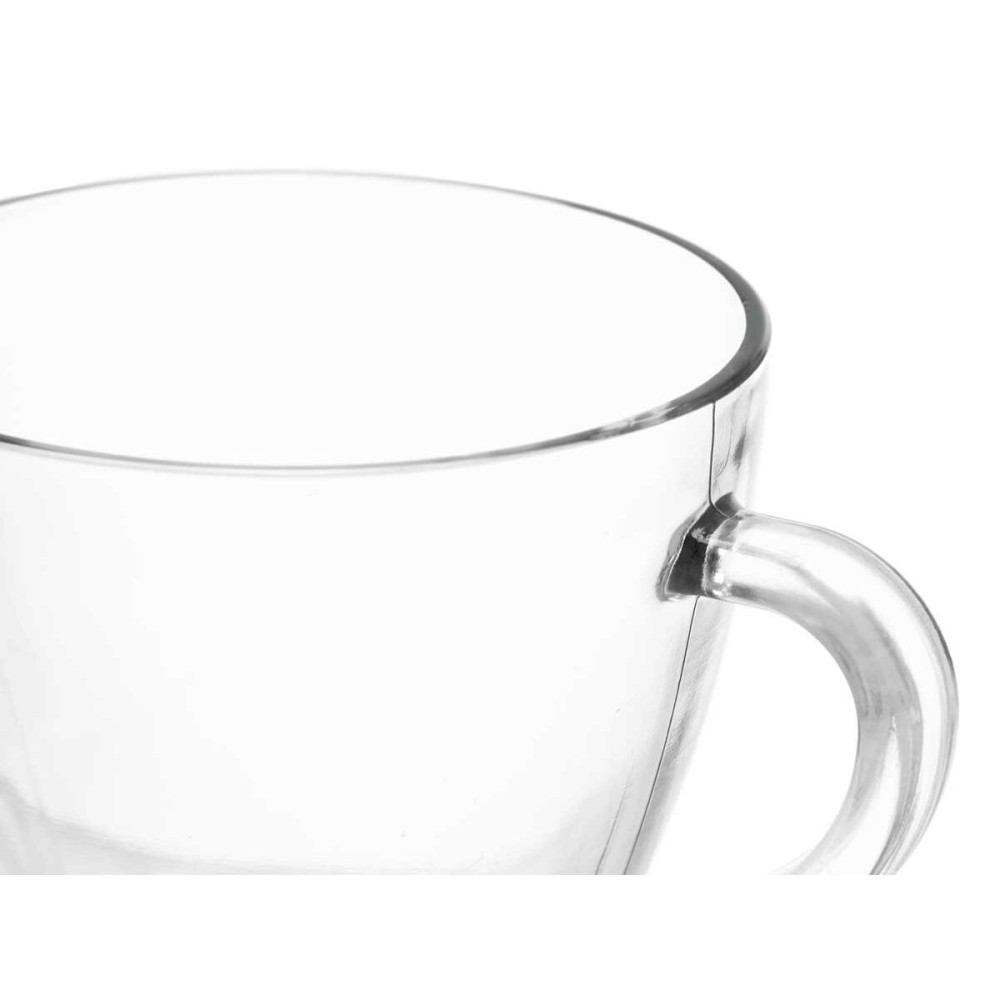 Tea and coffee cup Vivalto 1 Transparent Glass 280 ml (6 Units)