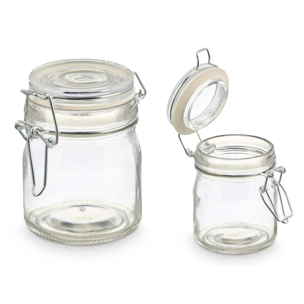 Glass Jar Vivalto 04-9411 Transparent 150 ml (6 Units)