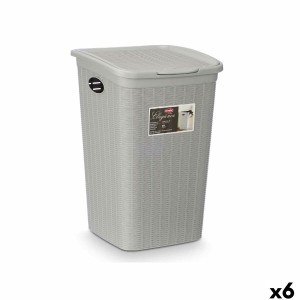 Bucket container Stefanplast 30081 Light grey Plastic 50 L 36 x 54,5 x 38 cm (6 Units)