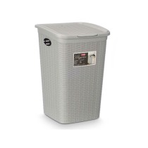 Seau de conteneur Stefanplast 30081 Gris clair Plastique 50 L 36 x 54,5 x 38 cm (6 Unités)