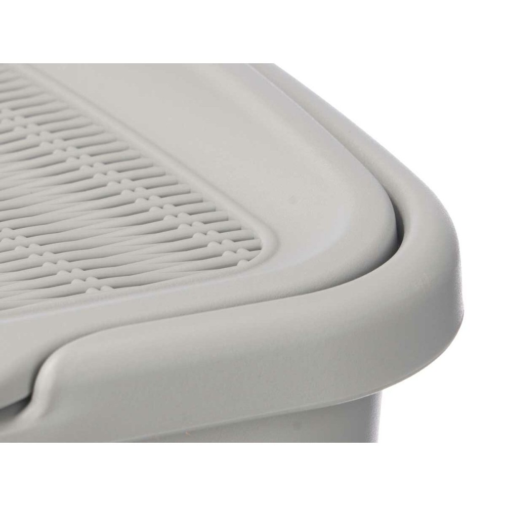 Seau de conteneur Stefanplast 30081 Gris clair Plastique 50 L 36 x 54,5 x 38 cm (6 Unités)