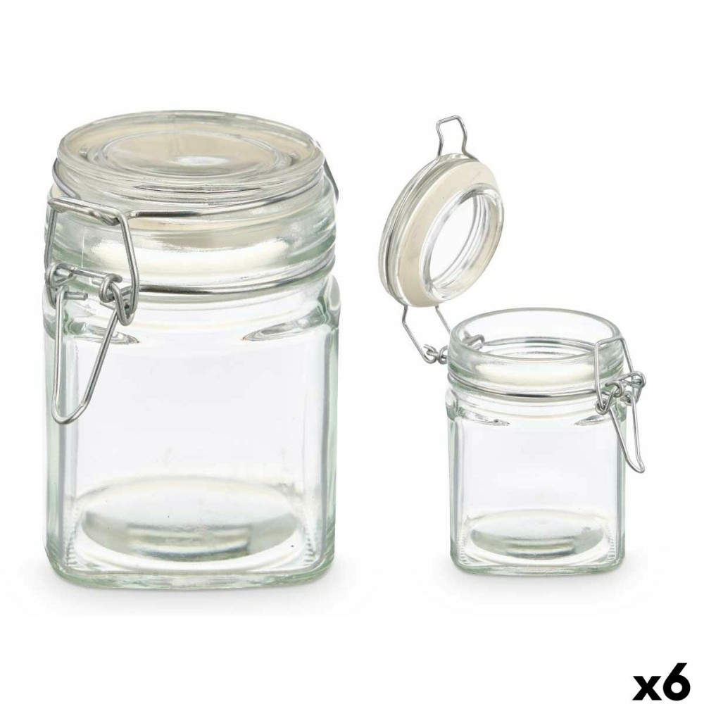 Glass Jar Vivalto 01-1605 Transparent 200 ml (6 Units)