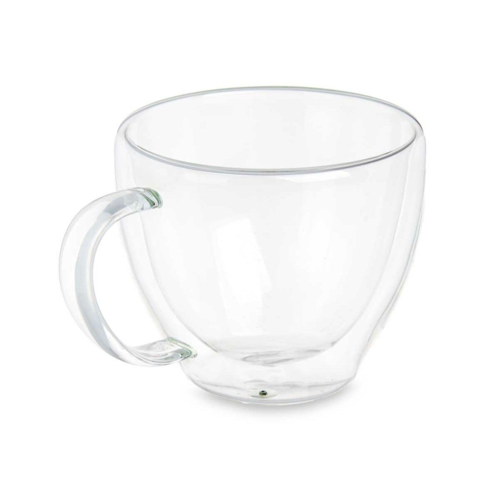 Tea and coffee cup Vivalto OCT-DG2397 Transparent Borosilicate Glass 140 ml (6 Units)