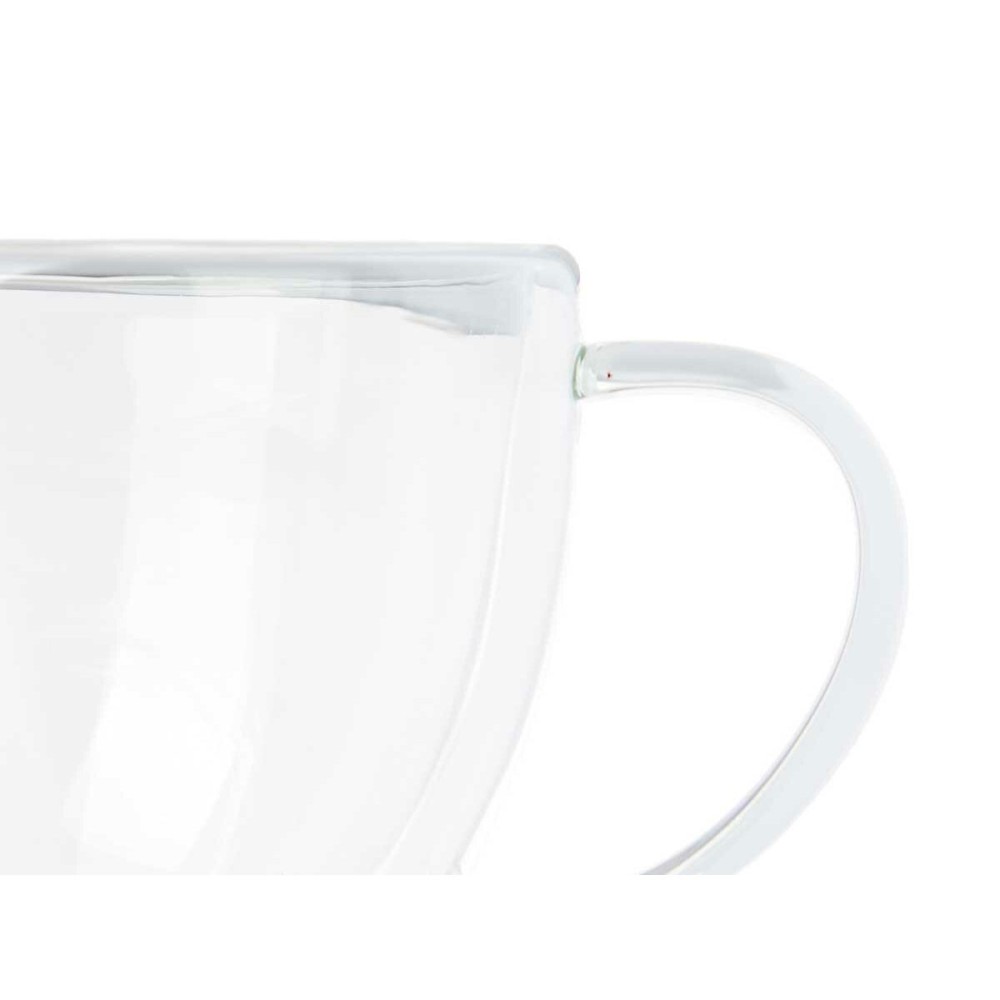 Tea and coffee cup Vivalto OCT-DG2397 Transparent Borosilicate Glass 140 ml (6 Units)