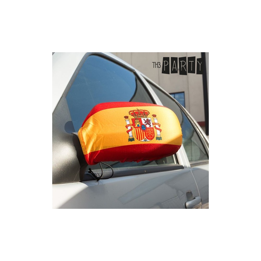 Spanish Flag Rear View Mirror Cover (Pack of 2)