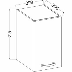 Meuble de cuisine Gris 40 x 31,6 x 72 cm