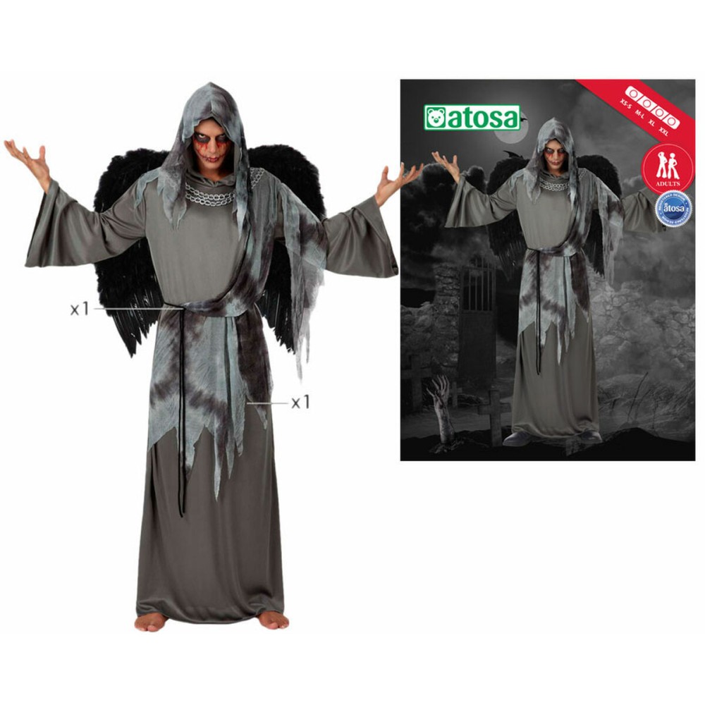 Costume for Adults 9361 Black angel (2 Pcs)