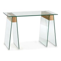 Meuble d'Entrée Marron Transparent verre Bois MDF 40 x 75 x 120 cm