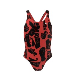 Maillot de Bain Fille Nike Rouge carmin