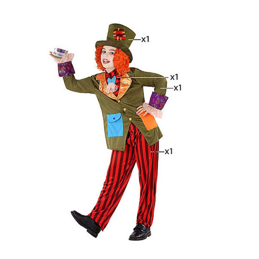 Costume for Children Crazy male milliner (4 Pcs)