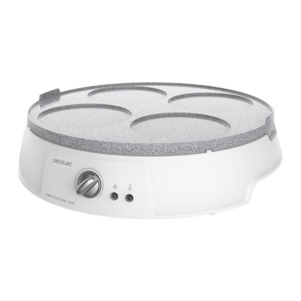 Crêpière Cecotec Fun Crepestone Twin 1200W Blanc