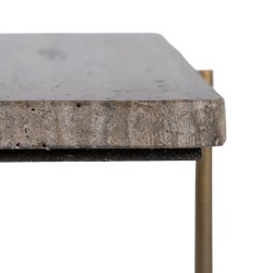 Table Basse Marbre Fer 50 x 50 x 45 cm