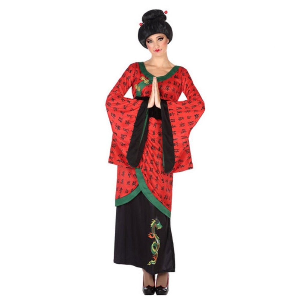 Costume for Adults Red (1 pc) Chinese Woman