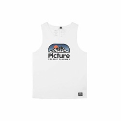 Men's Sleeveless T-shirt Picture Authentic Tank B White