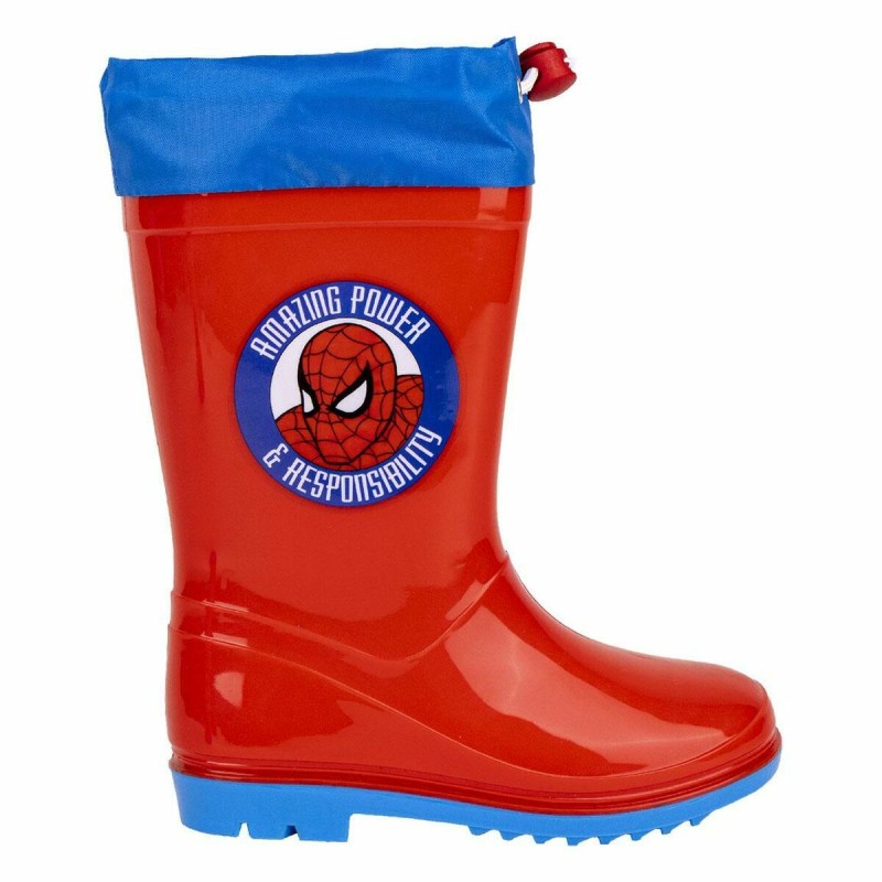 Bottes en Caoutchouc pour Enfants Spider-Man Rouge