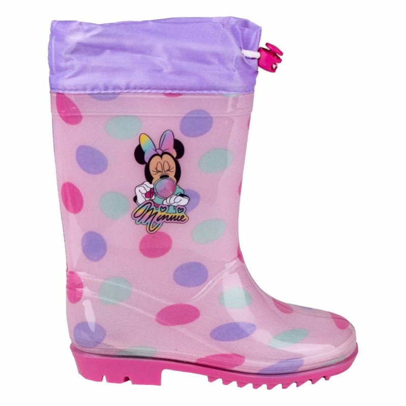 Bottes en Caoutchouc pour Enfants Minnie Mouse Rose