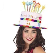 Chapeau d'anniversaire (59 cm) Multicouleur