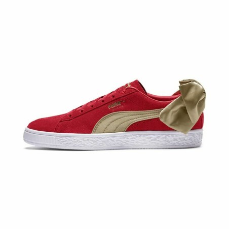 Casual Damenturnschuh Puma Sportswear Suede Bow Varsity Rot