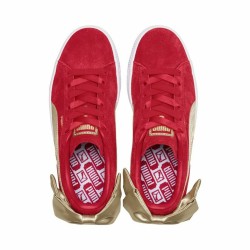 Casual Damenturnschuh Puma Sportswear Suede Bow Varsity Rot