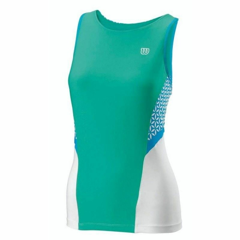 Tanktop Frau Wilson Glamour grün Reversibel Tennis Blau