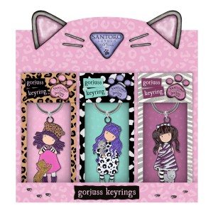 Keychain Gorjuss Purrrrrfect love 12 Pieces