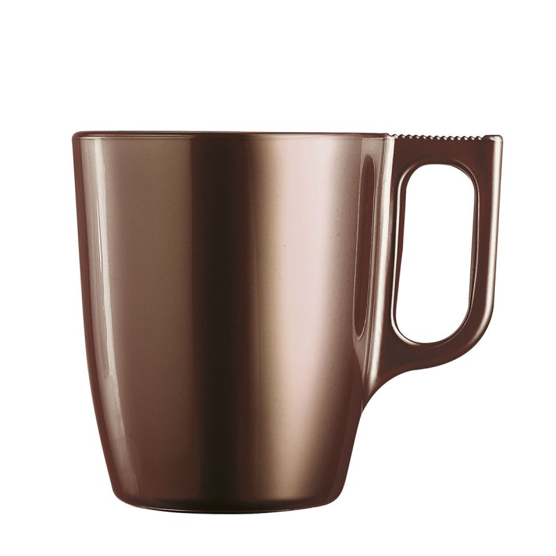 Tasse mug Luminarc Flashy Marron 250 ml verre (6 Unités)