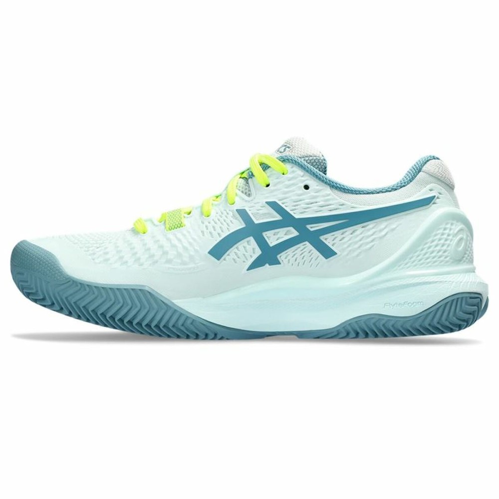 Chaussures de Tennis pour Femmes Asics Gel-Resolution 9 Clay Aigue marine