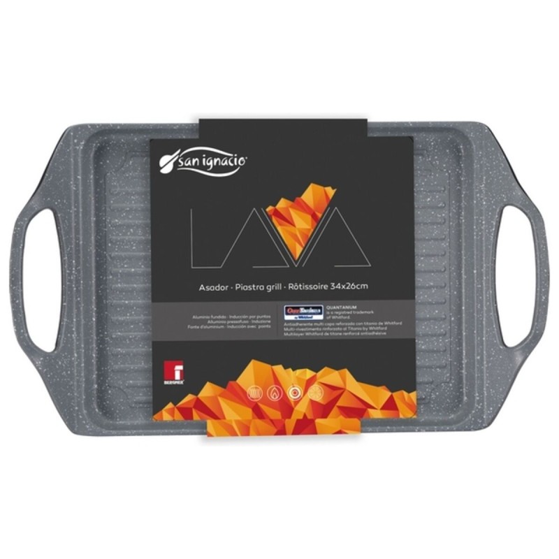 Grill San Ignacio Lava Aluminium 45 x 27 cm Grau