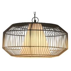 Ceiling Light DKD Home Decor 42 x 42 x 23 cm Black Golden Iron 50 W