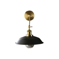 Wandleuchte DKD Home Decor Schwarz Gold Metall 50 W Vintage 220 V 26 x 53 x 23 cm