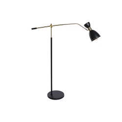 Stehlampe DKD Home Decor 109 x 30 x 168 cm Schwarz Gold Metall 220 V 50 W