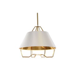 Ceiling Light DKD Home Decor White Golden PVC Metal 50 W 38 x 38 x 32 cm