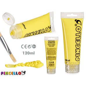 Acryl-Gemälde Pincello AC120-9 Gelb 120 ml