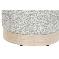 Footrest DKD Home Decor 32 x 32 x 38 cm Scandi Light grey